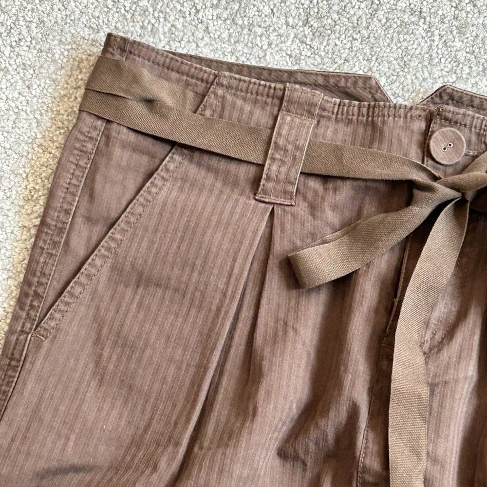 - Marc Jacobs Pleated Skirt with Fabric Belt in Brown Cotton US 4  -     A1659 - Picture 2 of 7